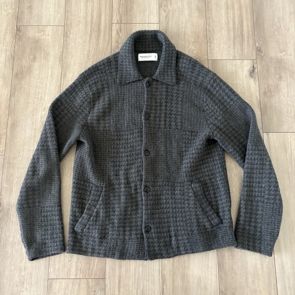 Abercrombie & Fitch Other - Abercrombie & Fitch Men's Medium Cardigan Soft A & F Sweater Plaid Button Up